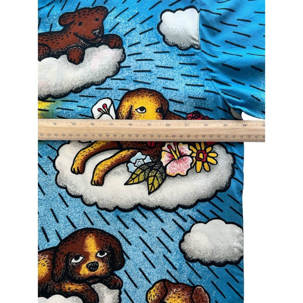 Mambo Loud Hawaiian Shirt Mens S Dog Puppy VTG Y2K 90s Festival by Reg Mombasaa - Picture 5 of 11